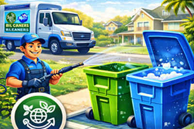Eco-friendly bin cleaning